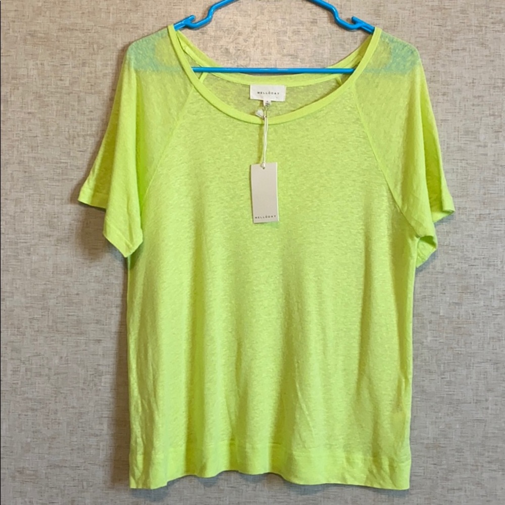 Highlight yellow blouse size small